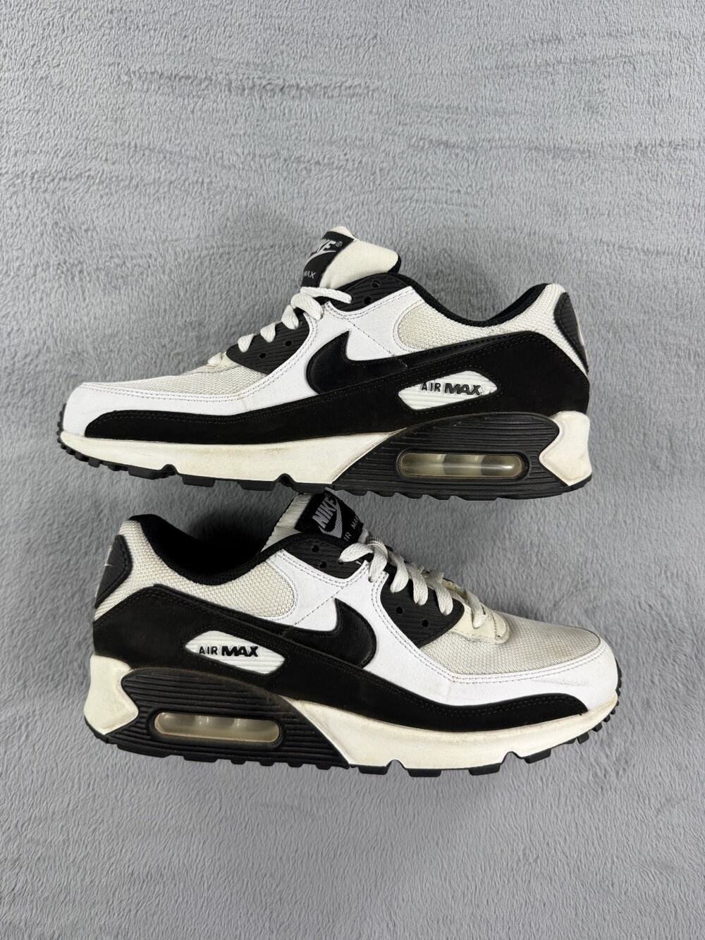 Nike Air Max 90 Black White Panda Athletic Shoes Mens 8.5 Casual Sneakers
